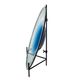 A & B Home Black/Blue Glass Charger-3