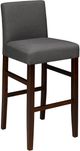 Brassex Inc. 2-Piece Brown/Dark Grey 24'' Counter Stool Set-0