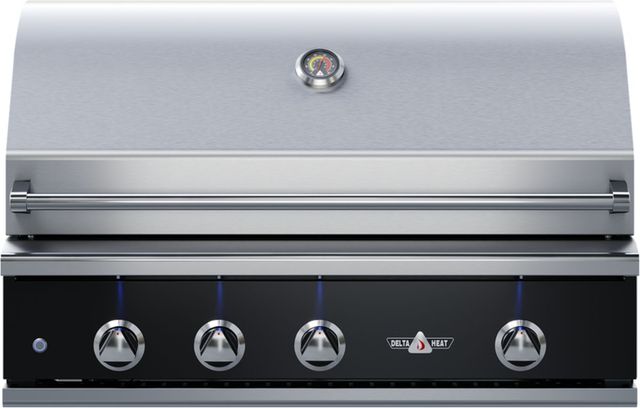 Delta Heat 3-Burner Black/Stainless Steel Built-In Natural Gas Grill-0