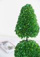 A & B Home Green Potted Cone and Ball Faux Boxwood Topiary-1