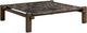 Four Hands Marcia Brown Emperador Marble Top Coffee Table with Gray Reclaimed French Oak Base-0