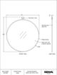 Miroir mural Azam, bronze, Renwil®-5