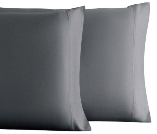 Cariloha Retreat 2-Piece Laguna Blue Lyocell Standard Pillow Cases-0