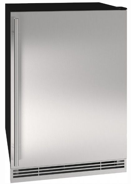 U-Line® Stainless Steel 24" Convertible Freezer-0