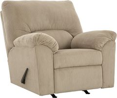 Signature Design by Ashley® SimpleJoy Sand Manual Rocker Recliner