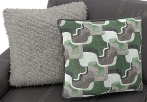 iAmerica Aurora Steel Leather Right Arm Chaise Sofa