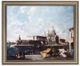 A & B Home Blue/Gold Newport Mansions The Grand Canal Venice Wall Art-0