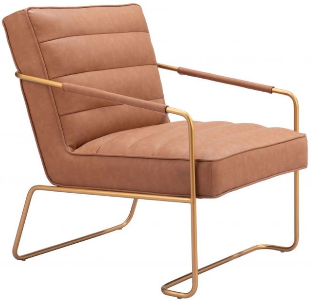 Zuo® Modern Dallas Vintage Brown Accent Stationary Chair-0
