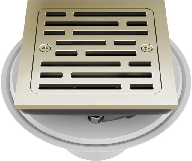 Delta Polished Nickel 4" Tile-In Square Shower Drain-0