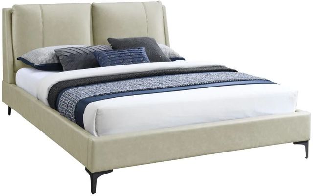 Bernards Bryant Tan Upholstered King Panel Bed-0