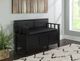 Linon Carlton Black Storage Bench-1