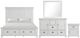 New Classic® Home Furnishings Jamestown 4-Piece White Queen Panel Storage Bedroom Set-0