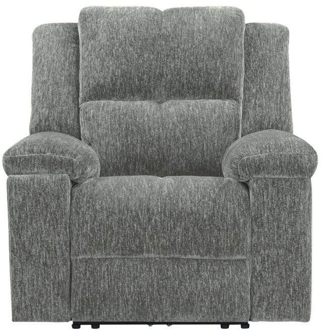 Parker House® Bronco Plush Charcoal Power Recliner with Zero Gravity-4