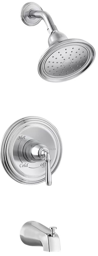 KOHLER® Devonshire® Rite-Temp® Polished Chrome 1.75 GPM Bath and Shower Trim Kit-0