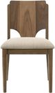 Coaster® Biltmore Beige/Walnut Upholstered Dining Side Chair-1