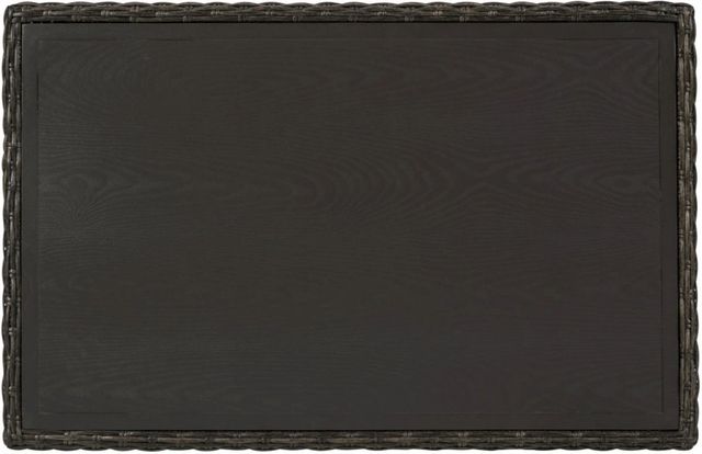 Signature Design by Ashley® Grasson Lane Brown Wicker Outdoor Rectangular Cocktail Table-2