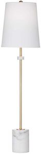 Bassett Mirror Fairfield Brass/White Table Lamp-0