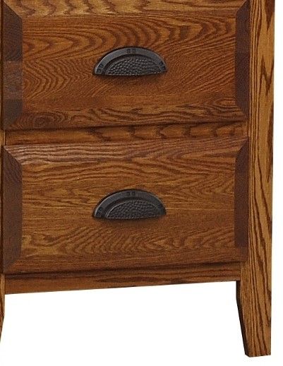 Wolfcraft Furniture Summit Brown Nightstand with Open Shelf-2