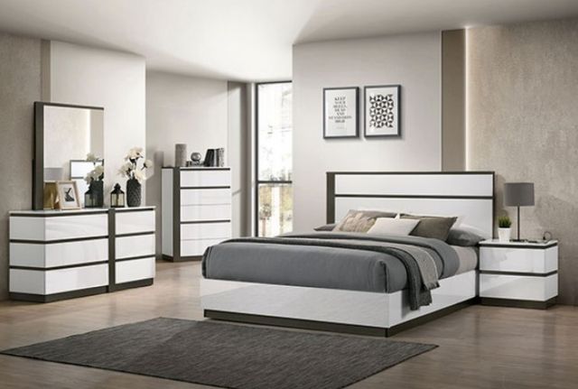 Furniture of America® Birsfelden White Nightstand-1