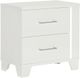 Mazin Furniture Kerren White Nightstand-1
