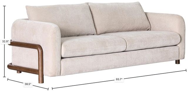 LH Home Seating Scale Parallel Brown/Sand Sofa-2