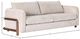 LH Home Seating Scale Parallel Brown/Sand Sofa-2