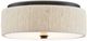 Currey & Company Tyrone Natural/Black Flush Mount Lighting-0