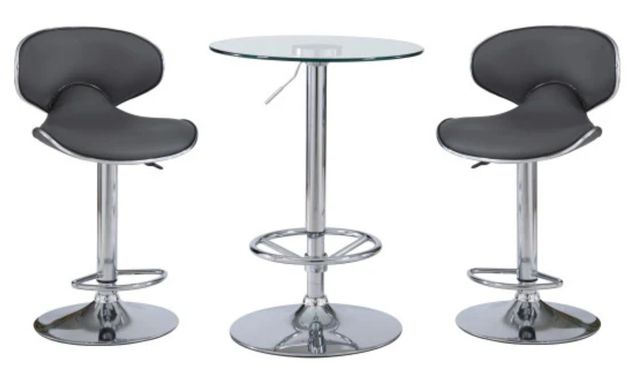 Powell® Beldon 3-Piece Gray Pub Set-0