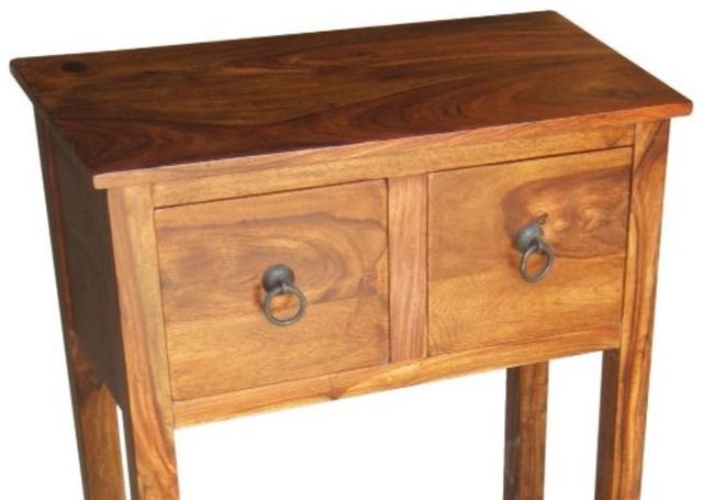 Jaipur Furniture Ganga Brown 2-Drawer Console Table-1
