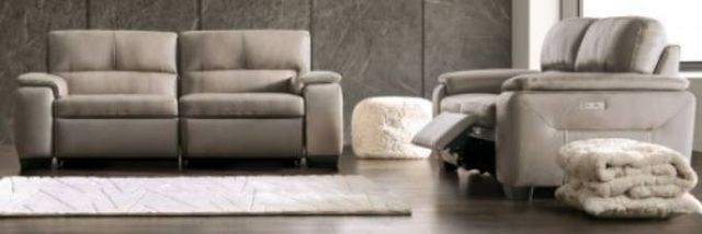 Furniture of America® Balderico Taupe Power Reclining Loveseat-1