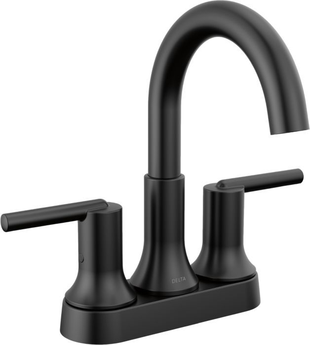 Delta Trinsic® Matte Black 9" 2-Handle Centerset Bathroom Faucet-0