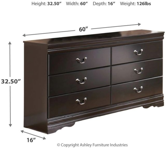 Signature Design by Ashley® Huey Vineyard Black Dresser and Mirror-4