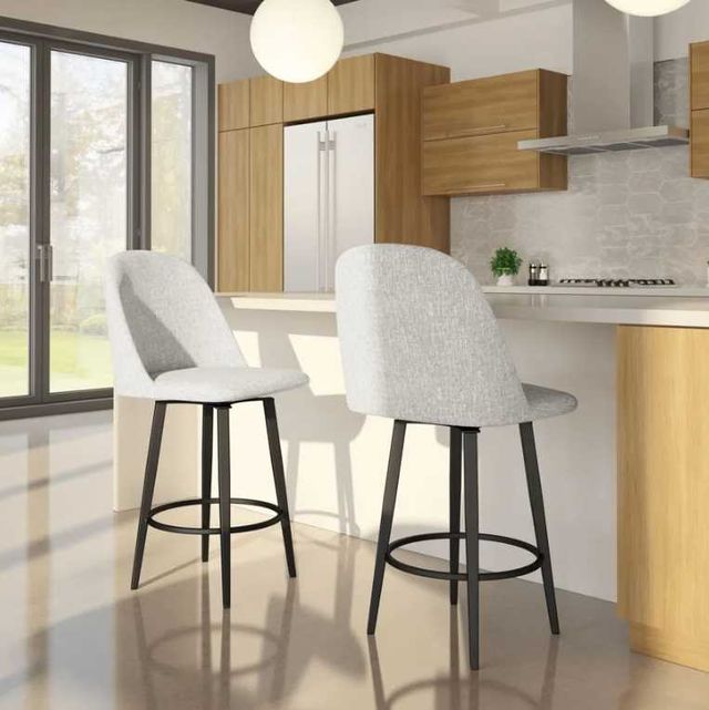 Amisco Customizable Zahra Swivel Bar Stool-2