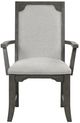 New Classic® Home Furnishings Lisbon Gray Dining Arm Chair-2