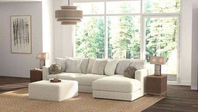 Jackson Furniture Ritzy 4-Piece Bone Right-Arm Facing Sectional and Chaise-1
