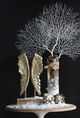 A & B Home Gold/Gray Wing Bookends-5