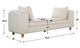 Uttermost® Repose Ivory Oversized Bench-2