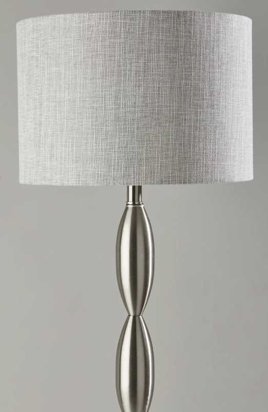 Adesso® Lance Brushed Steel Floor Lamp-1
