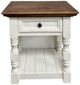 Million Dollar Rustic Frosted White Nightstand -0