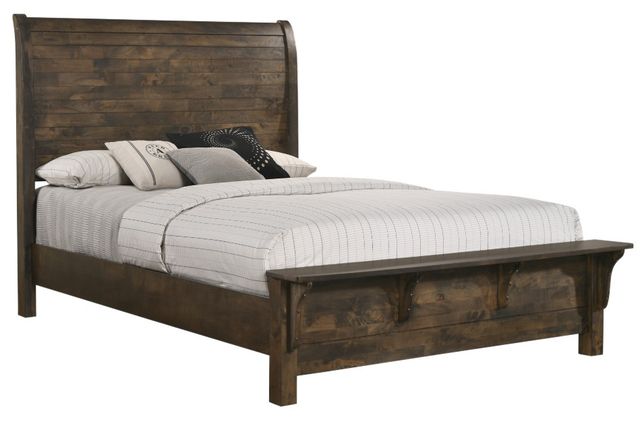 New Classic® Home Furnishings Blue Ridge 4-Piece Rustic Gray Eastern King Bedroom Set-2