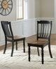 Signature Design by Ashley® Loganeer Black/Brown Side Chair-1