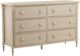 Dovetail Furniture Marcellina Whitewash 66" Dresser-0