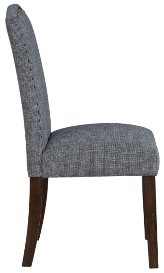 Homelegance® Paulson Gray/Wire Brushed Brown Side Chair with Nailhead-3