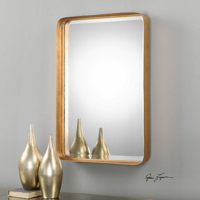 Uttermost® Crofton Antique Gold Vanity Mirror-1