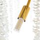 A & B Home Clear/Gold Chandelier with Strands and Droplet-4