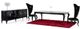 VIG Furniture A&X Sovereign Black Crocodile Dining Table with Gloss Legs-3