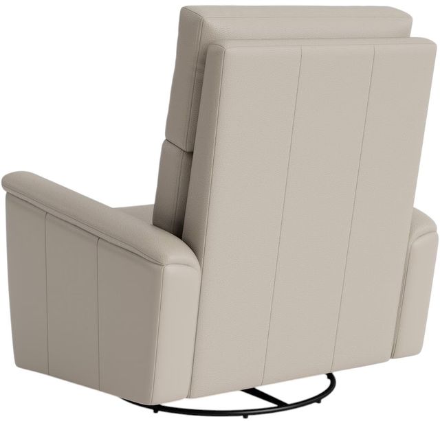 Bassett® Furniture Customizable Harris Leather Pad Arm Swivel Glider Power Recliner-3