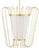 Currey & Company Postscript Contemporary Gold Leaf Pendant Lighting-0