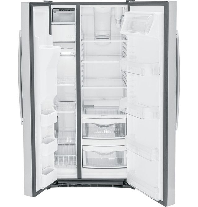 GE® 33" 23.0 Cu. Ft. Fingerprint Resistant Stainless Steel Side-by-Side Refrigerator-1
