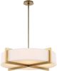 Uttermost® Cresson Brass/White 4-Light Pendant-3